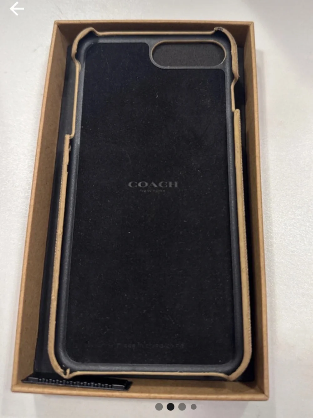 Coach Beige Signature Canvas iPhone Case 6s plus , 7 plus , 8 plus